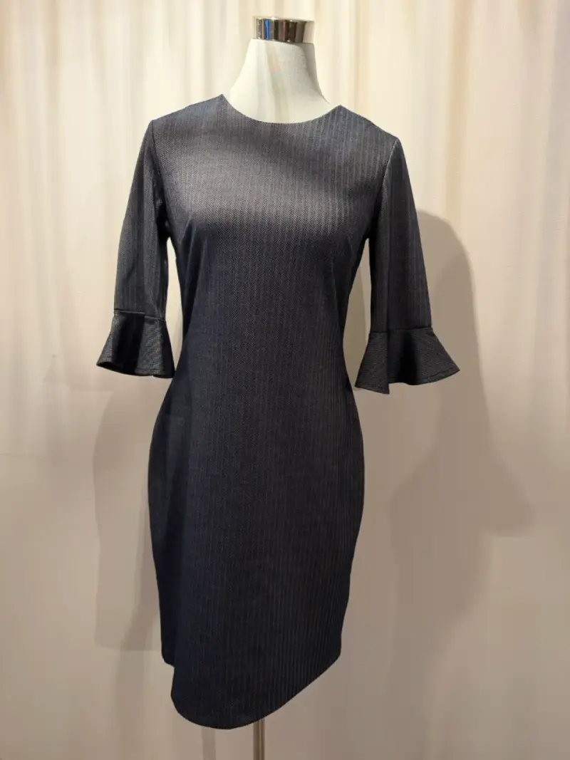 Vestido elegante mangas acampanadas - 1