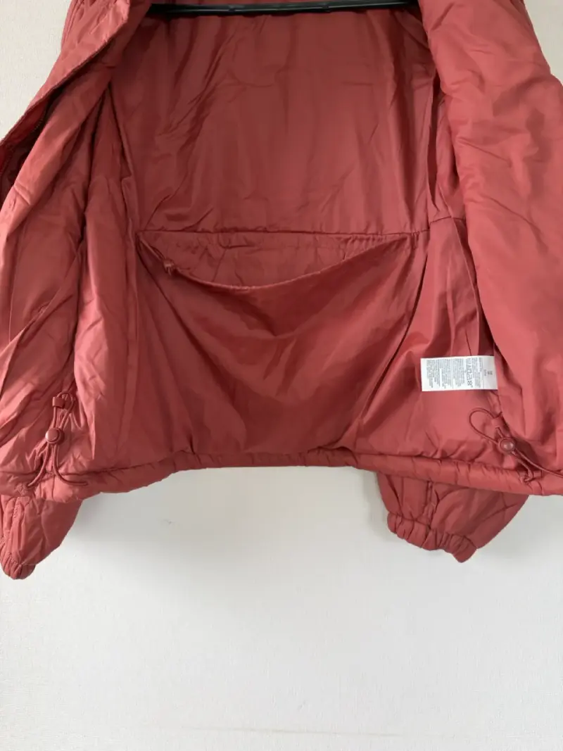 Chaqueta acolchada naranjo apagado para mujer - 5