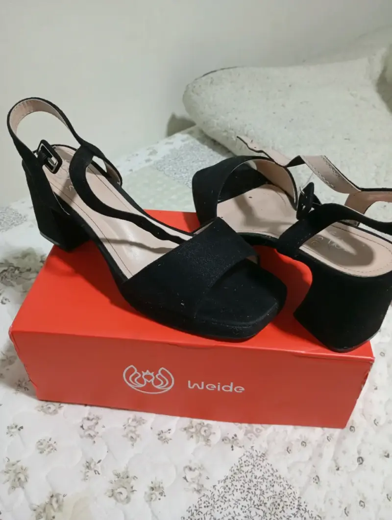 Sandalias de tacón Weide negras elegantes - 3