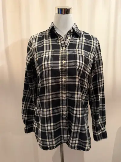 Camisa de franela a cuadros para mujer - miniatura 1