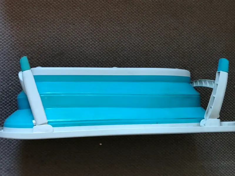 Tina de baño plegable para bebé azul - 3