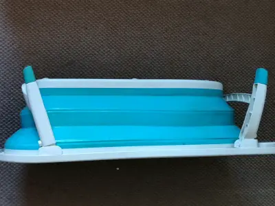 Tina de baño plegable para bebé azul - miniatura 3