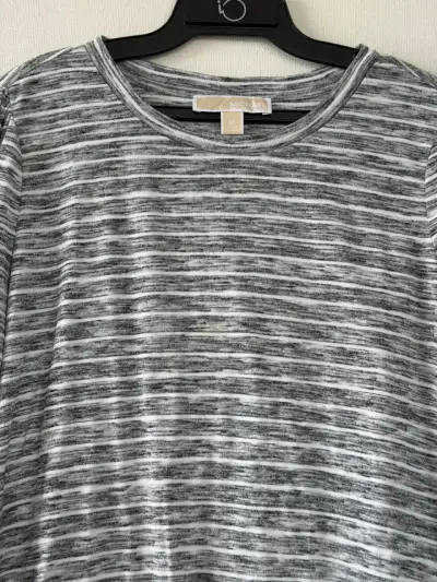 Polera de rayas gris Michael Kors - miniatura 2