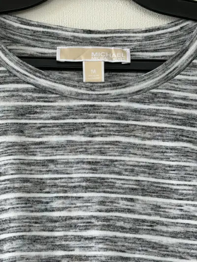 Polera de rayas gris Michael Kors - miniatura 3