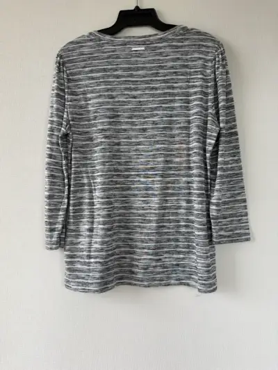 Polera de rayas gris Michael Kors - miniatura 4