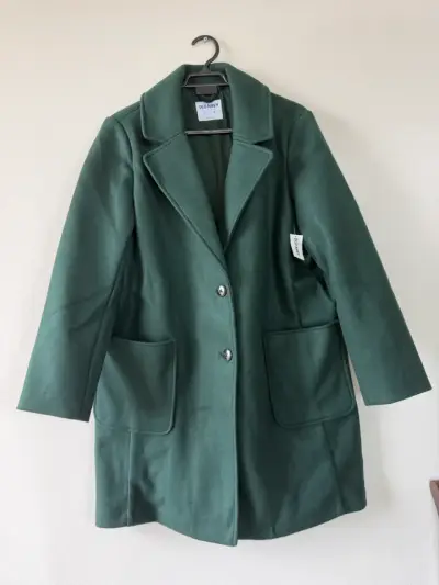 Abrigo verde elegante Old Navy para mujer - miniatura 1