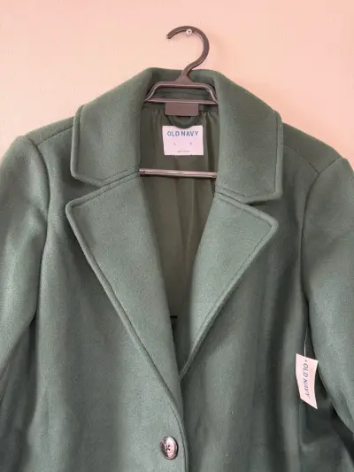 Abrigo verde elegante Old Navy para mujer - miniatura 2