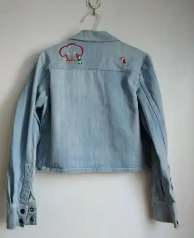 Chaqueta de mezclilla con bordado floral - miniatura 2