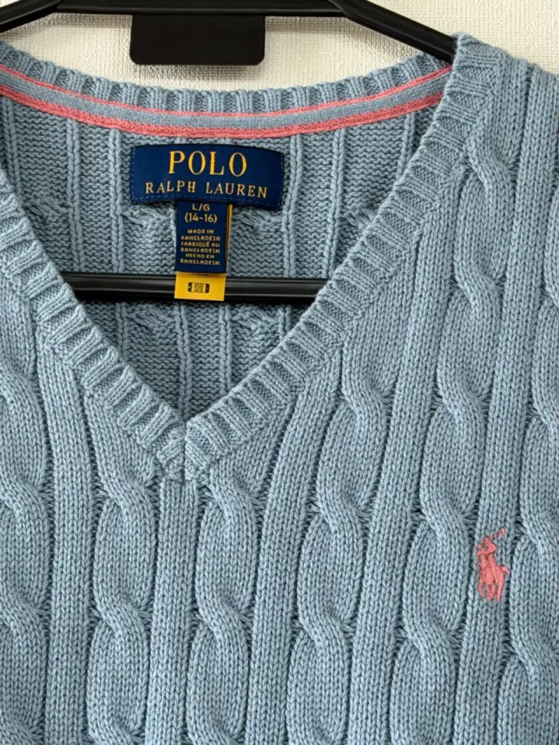 Chaleco sin mangas Polo Ralph Lauren celeste - 3