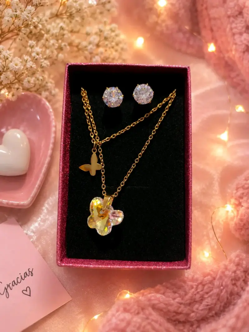 Set de joyería hermoso de acero quirúrgico