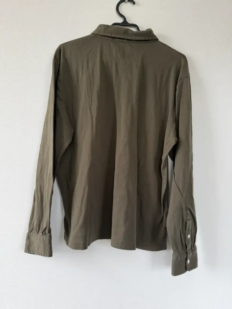 Polera tipo polo manga larga J crew L - 4