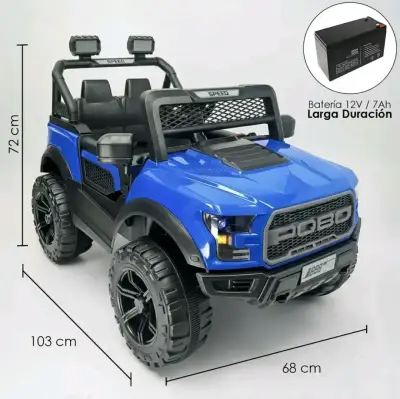 Camioneta a Batería Raptor-Batería 12 Volt. - miniatura 4