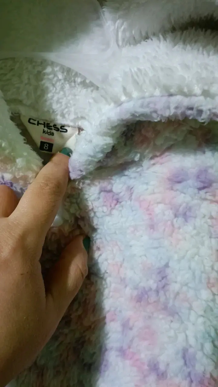 Polerón de felpa con capucha para niña - 2