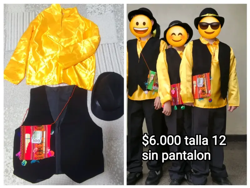 Disfraz de Huaso Chileno para Niño Talla 12