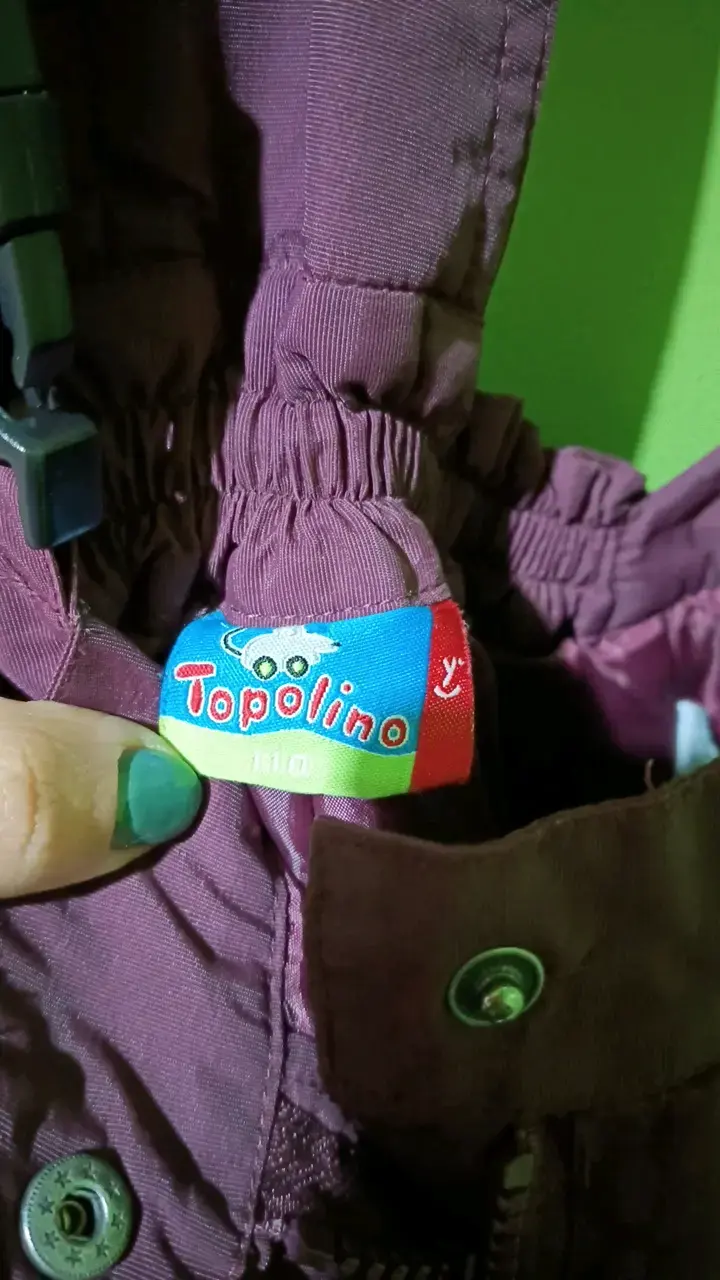 Pantalones de nieve para niña con tirantes - 2