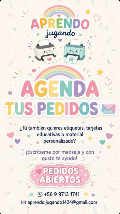 Etiquetas y tarjetas educativas personalizadas - miniatura 1