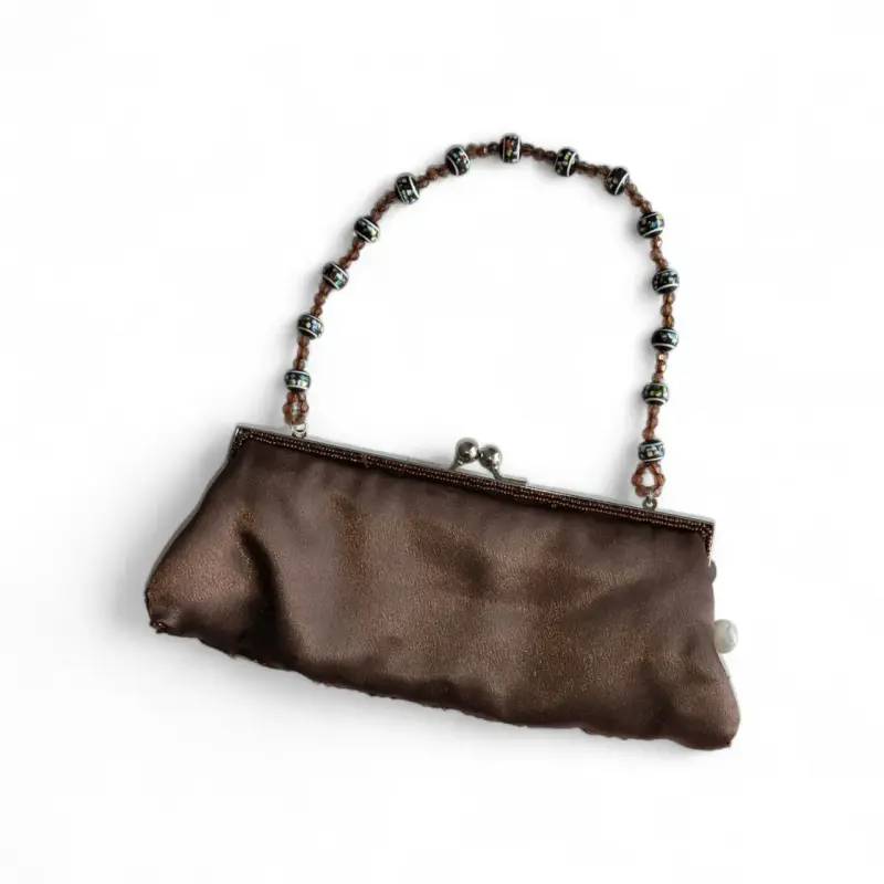 Cartera de mano vintage con lentejuelas y cuentas - 5