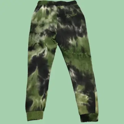 Pantalones deportivos tie-dye verde y negro - miniatura 2