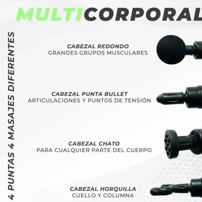 Pistola de Masaje Muscular Portátil Recargable - 5