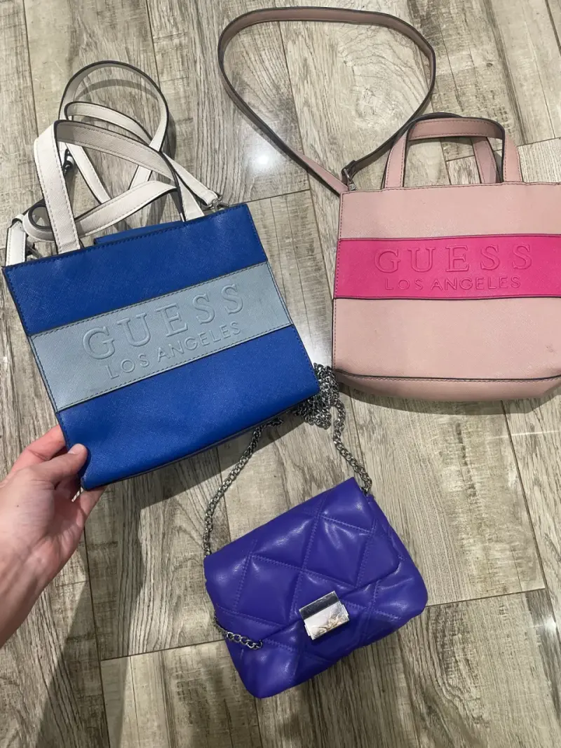 Set 3 carteras (2 Guess, 1 HyM)
