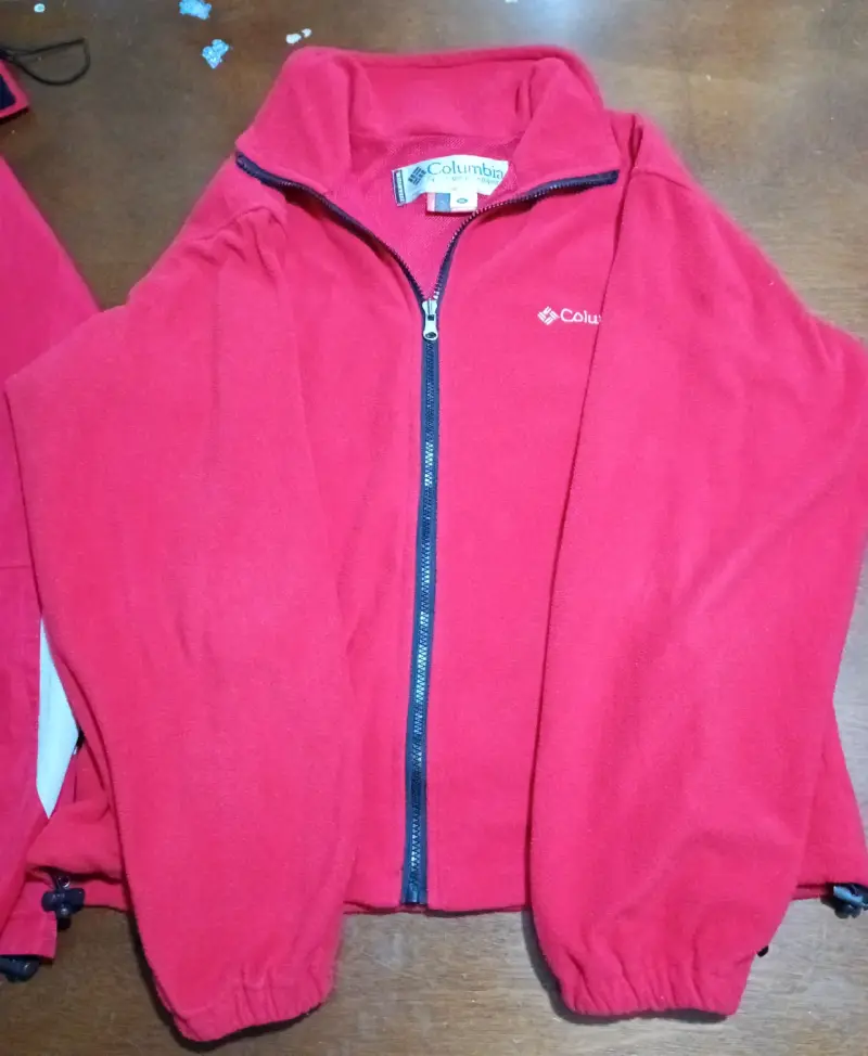 Parka con polar color rojo marca Columbia - 1