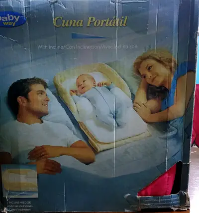 Cuna portátil para bebé Baby Way rosada - miniatura 5