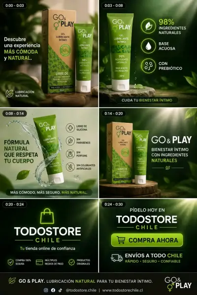 Gel lubricante íntimo natural Go & Play - miniatura 2