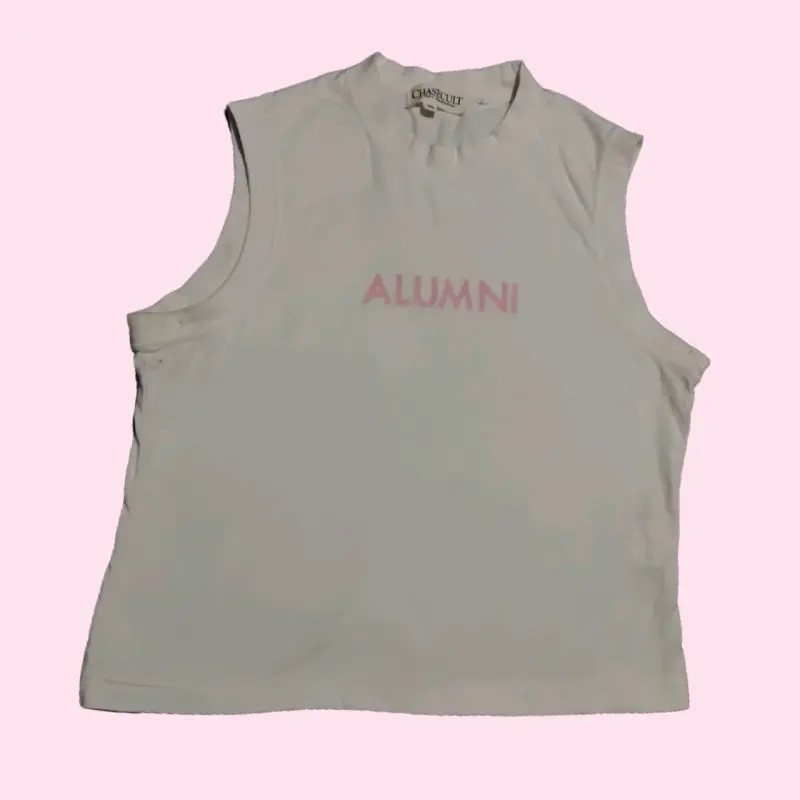 Polera sin mangas Chasecult Alumni blanca - 1