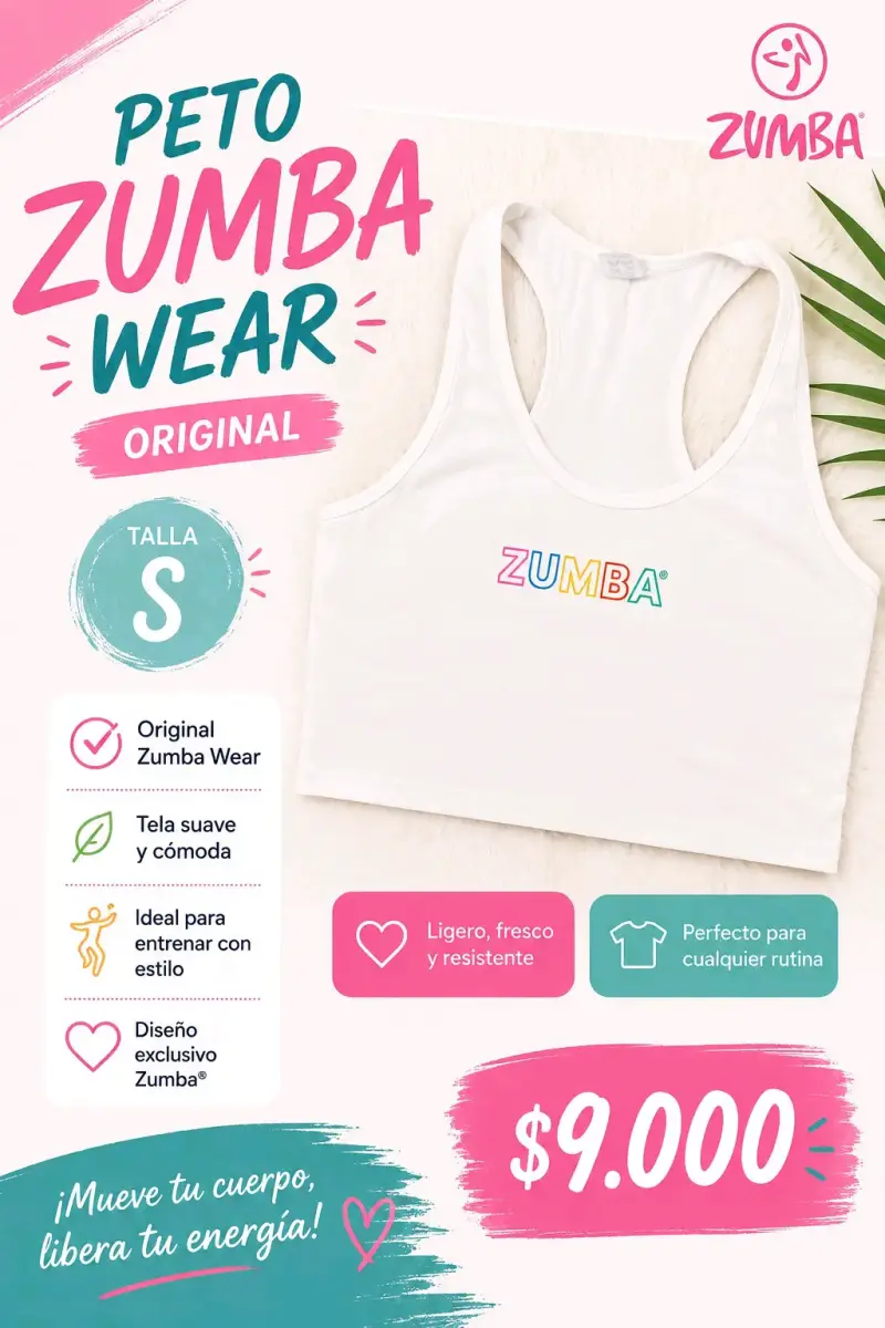 Peto Zumba Wear Original Talla S