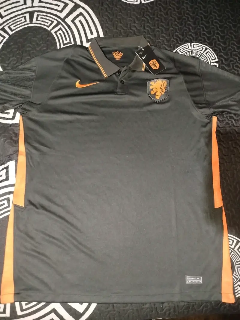 Polera deportiva negra Nike con logo de león - 1