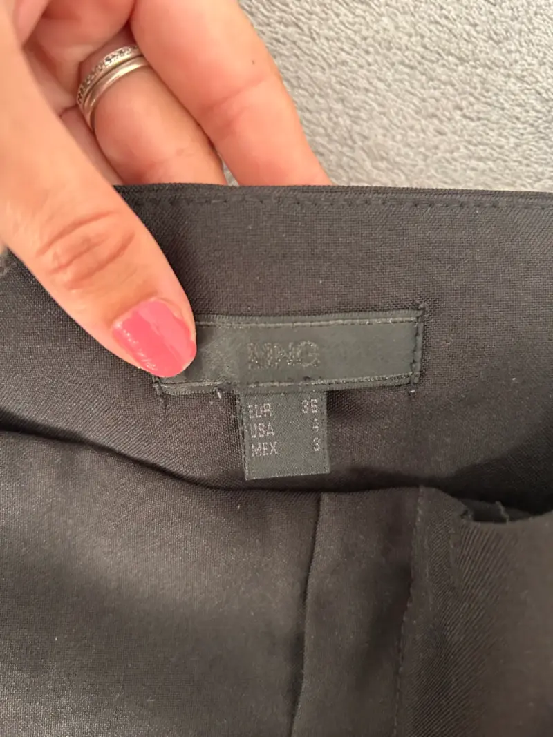Falda zara corta negra de mujer talla 36 - 2