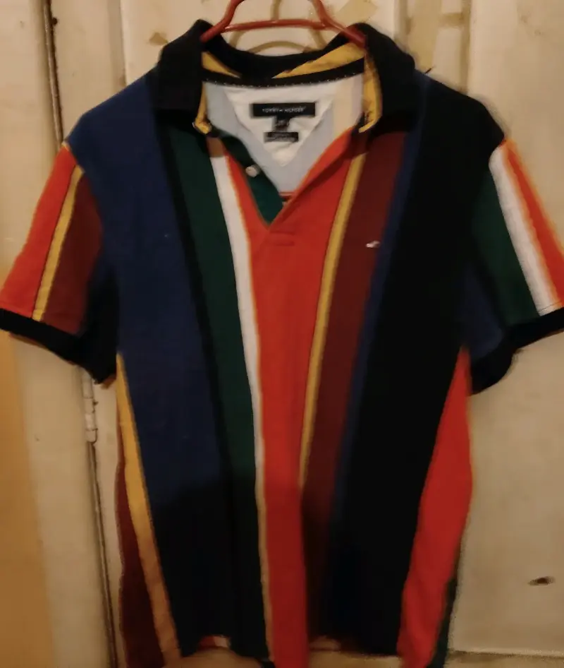 Polera polo a rayas multicolor Tommy Hilfiger
