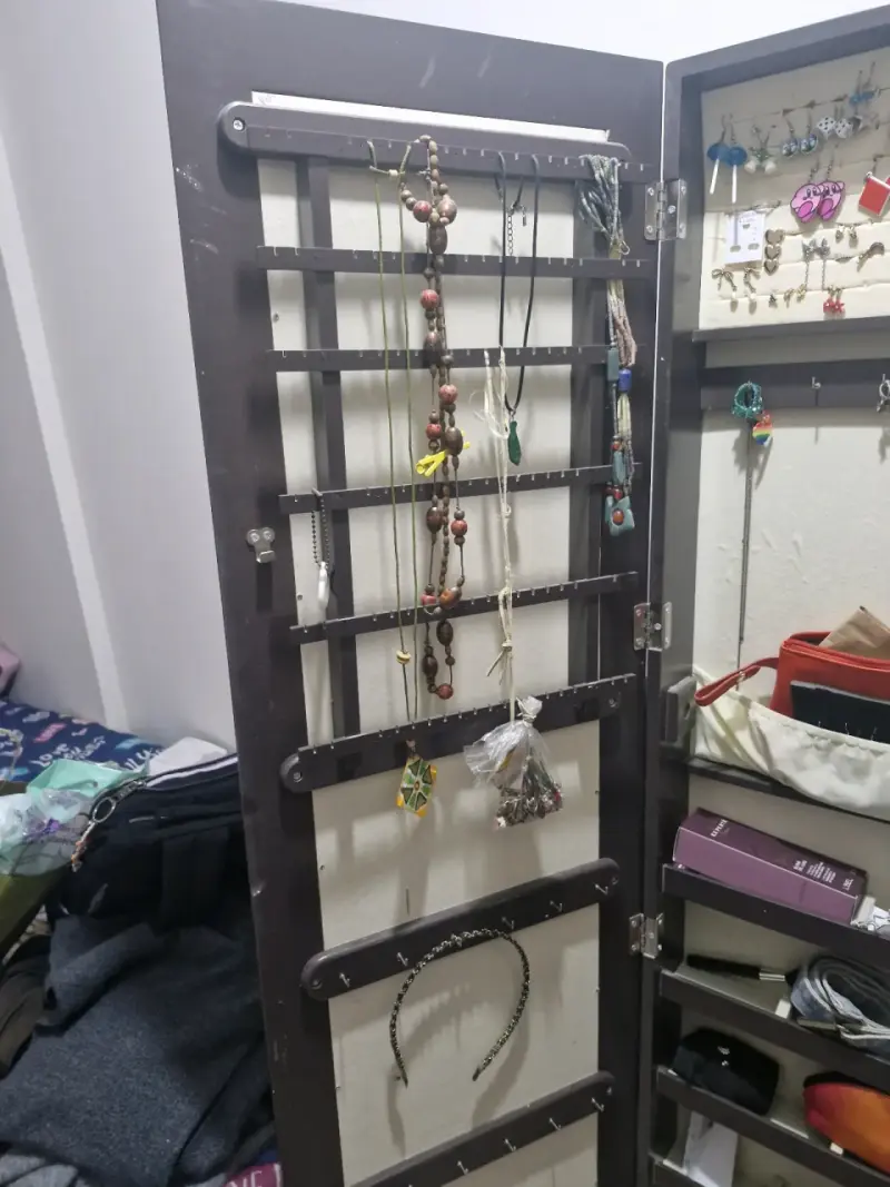 Armario organizador de joyas con espejo - 2