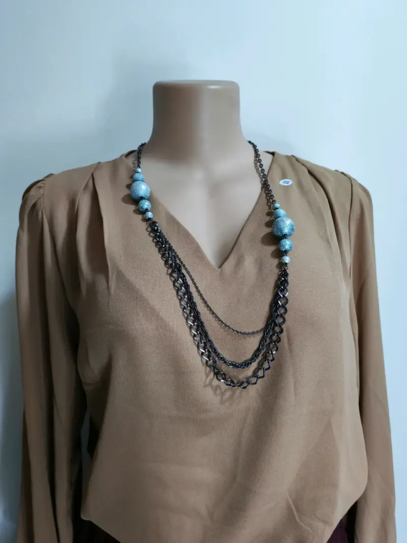 Blusa de mujer color beige - 3