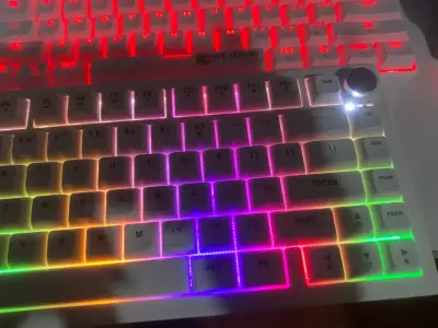 Teclado Membrana RGB retroiluminado con Perilla - miniatura 1