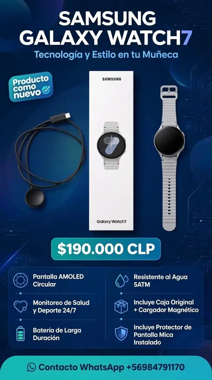 Samsung Galaxy Watch 7 con Tecnología Avanzada