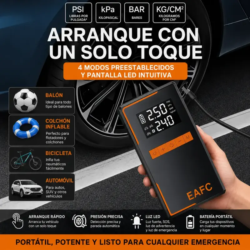 Partidor de Batería/powerbank/inflador/linterna - 3