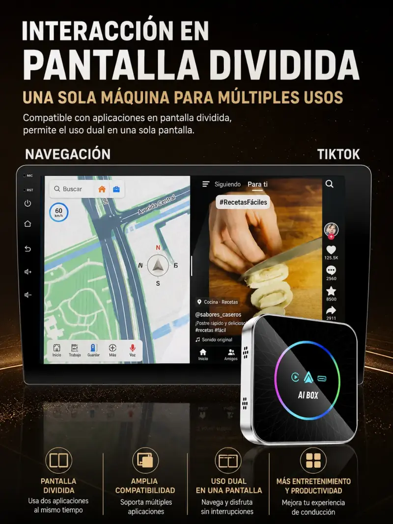 AI Box Android 13 con Bluetooth y WiFi. YouTube - 4