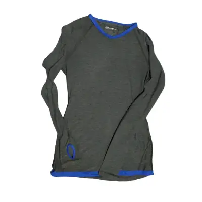 Polera deportiva manga larga gris - miniatura 2