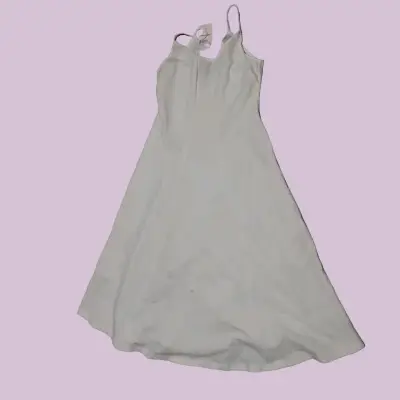 Vestido blanco casual sin mangas elegante - miniatura 2