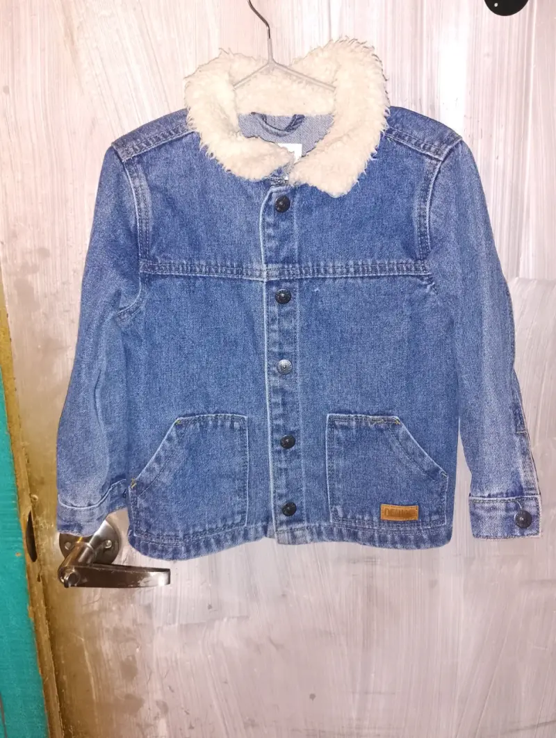 Chaqueta de mezclilla con forro de lana para niños - 1