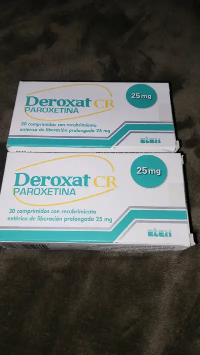 Deroxat CR Paroxetina 25mg 30 comprimidos - miniatura 2