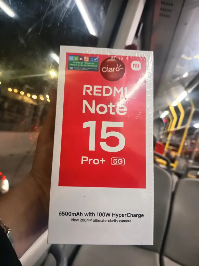 Smartphone Xiaomi Redmi Note 15 Pro+ 5G nuevo