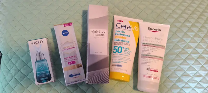 Set de cuidado facial con protector solar y crema anti-manchas