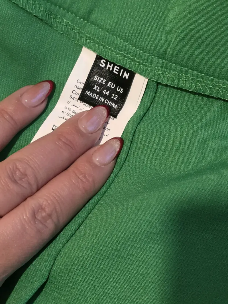 Pantalones verdes de algodón para mujer - 3