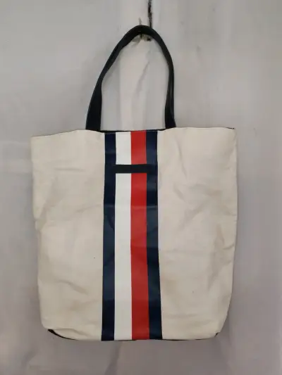 Bolso tote Tommy Hilfiger de lona tricolor - miniatura 1