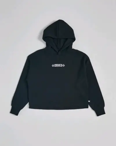 Polerón con capucha negro Kuromi unisex - miniatura 1