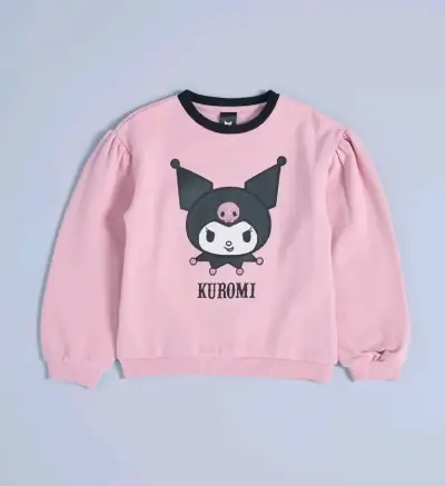 Polerón rosa Kuromi para niña - miniatura 1