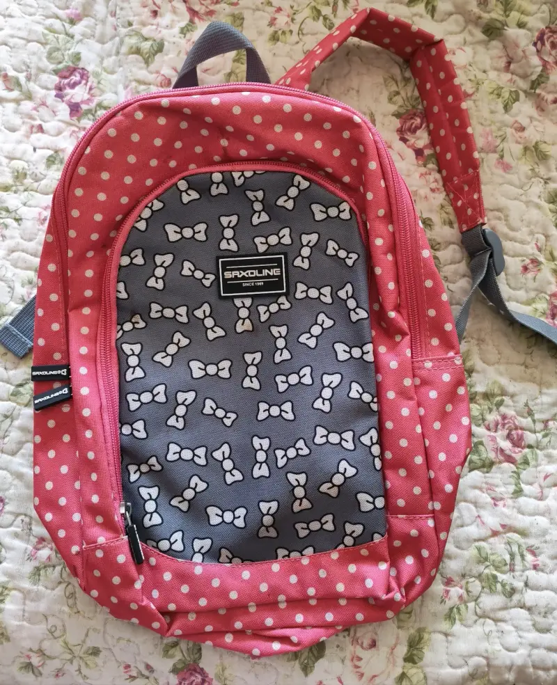 Mochila Saxoline infantil con diseño de lazos - 1