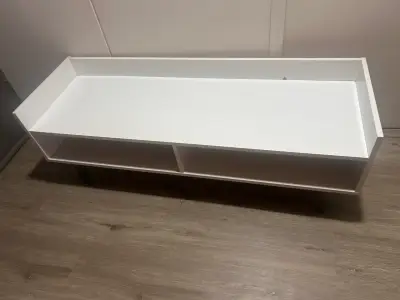 Mesa de centro blanca con compartimentos - miniatura 2